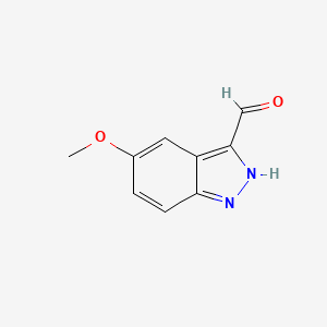 Chemical structure of 5-Methoxy-1H-indazole-3-carbaldehyde