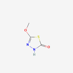 Chemical structure of 5-Methoxy-1,3,4-thiadiazol-2-ol