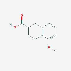 Chemical structure of 5-Methoxy-1,2,3,4-tetrahydronaphthalene-2-carboxylic acid