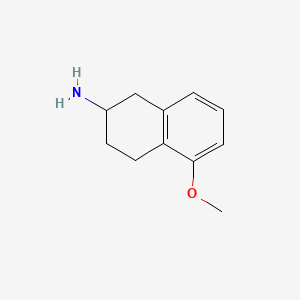 Chemical structure of 2-Amino-5-methoxytetralin