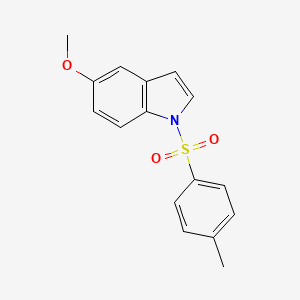 Chemical structure of 5-methoxy-1-(4-methylbenzenesulfonyl)-1H-indole
