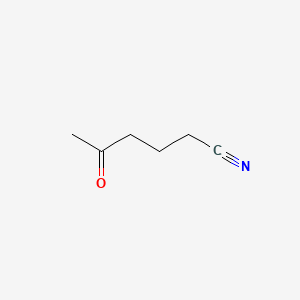 Chemical structure of 5-Ketohexanenitrile