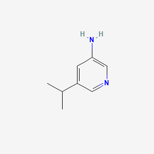 Chemical structure of 5-Isopropylpyridin-3-amine