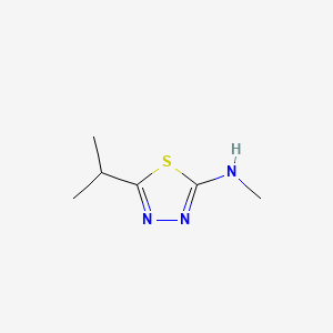Chemical structure of 5-Isopropyl-N-methyl-1,3,4-thiadiazol-2-amine