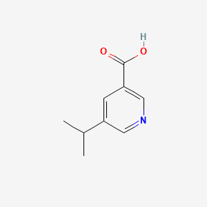 Chemical structure of 5-Isopropylnicotinic acid