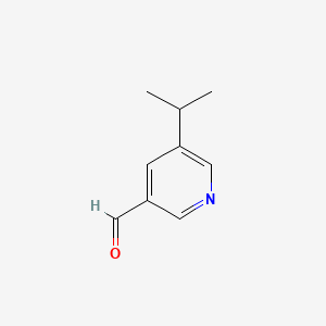 Chemical structure of 5-Isopropylnicotinaldehyde