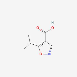 Chemical structure of 5-Isopropylisoxazole-4-carboxylic acid