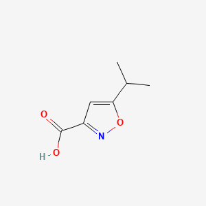 Chemical structure of 5-Isopropylisoxazole-3-carboxylic acid