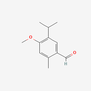 Chemical structure of 5-Isopropyl-4-methoxy-2-methylbenzaldehyde