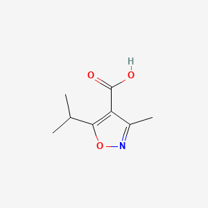 Chemical structure of 5-Isopropyl-3-methylisoxazole-4-carboxylic acid