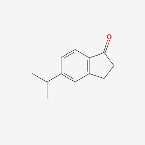 Chemical structure of 5-Isopropyl-2,3-dihydro-1H-inden-1-one