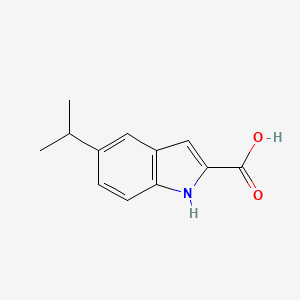 Chemical structure of 5-Isopropyl-1H-indole-2-carboxylic acid