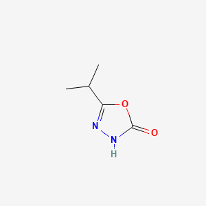 Chemical structure of 5-Isopropyl-1,3,4-oxadiazol-2(3H)-one