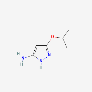 Chemical structure of 5-Isopropoxy-1H-pyrazol-3-amine