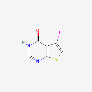 Chemical structure of 5-Iodothieno[2,3-d]pyrimidin-4-ol