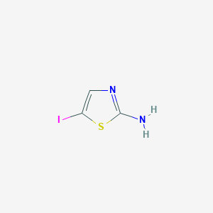 Chemical structure of 2-Thiazolamine, 5-iodo-