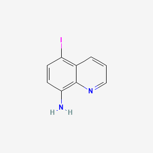 Chemical structure of 5-Iodoquinolin-8-amine