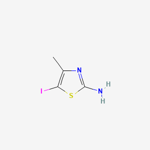Chemical structure of 5-Iodo-4-methyl-2-thiazolamine