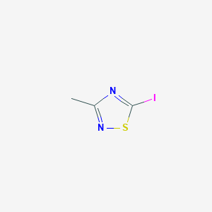 Chemical structure of 5-Iodo-3-methyl-1,2,4-thiadiazole