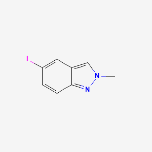 Chemical structure of 5-Iodo-2-methyl-2H-indazole