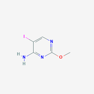 Chemical structure of 5-Iodo-2-methoxypyrimidin-4-amine
