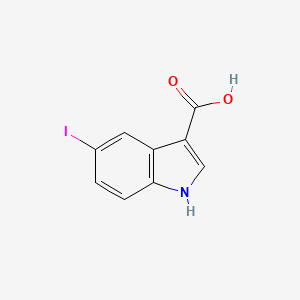 Chemical structure of 5-Iodo-1H-indole-3-carboxylic acid