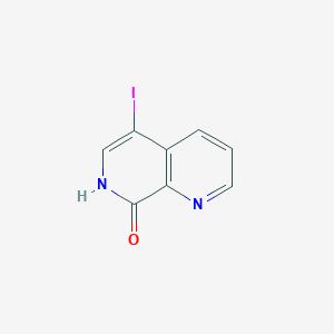 Chemical structure of 5-IODO-1,7-NAPHTHYRIDIN-8(7H)-ONE