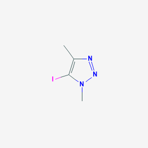 Chemical structure of 5-Iodo-1,4-dimethyl-1H-1,2,3-triazole