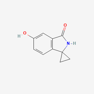 Chemical structure of 5'-HYDROXYSPIRO[CYCLOPROPANE-1,1'-ISOINDOLIN]-3'-ONE