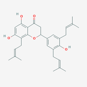 Chemical structure of 5-Hydroxysophoranone