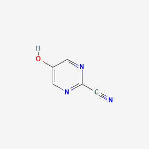 Chemical structure of 5-Hydroxypyrimidine-2-carbonitrile
