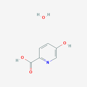 Chemical structure of 5-Hydroxypyridine-2-carboxylic Acid Hydrate