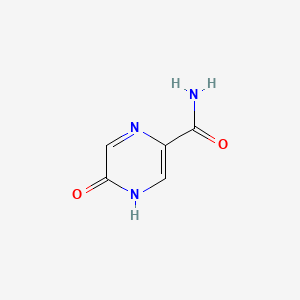 Chemical structure of 5-Hydroxypyrazine-2-carboxamide