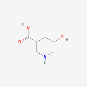 Chemical structure of 5-Hydroxypiperidine-3-carboxylic Acid