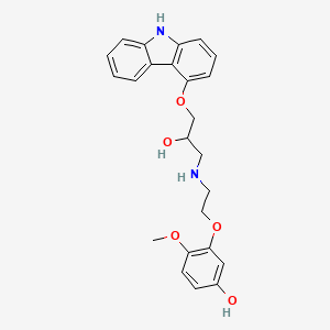 Chemical structure of 5'-Hydroxyphenyl Carvedilol