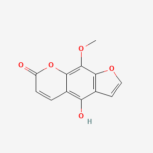 Chemical structure of 5-Hydroxy-8-methoxypsoralen