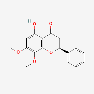 Chemical structure of 7-O-Methyldihydrowogonin