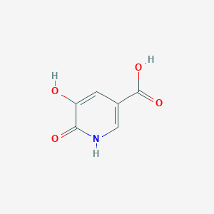 Chemical structure of 5-Hydroxy-6-oxo-1,6-dihydropyridine-3-carboxylic Acid