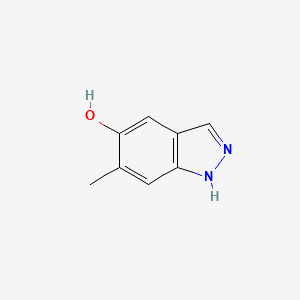 Chemical structure of 6-methyl-1H-indazol-5-ol