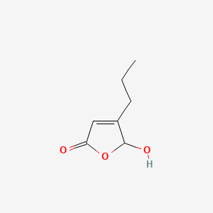 Chemical structure of 5-Hydroxy-4-propylfuran-2(5H)-one