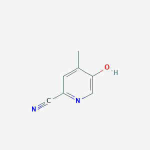 Chemical structure of 5-Hydroxy-4-methylpicolinonitrile