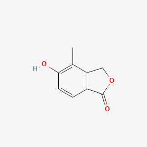 Chemical structure of 5-Hydroxy-4-methylisobenzofuran-1(3H)-one