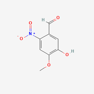 Chemical structure of 5-Hydroxy-4-methoxy-2-nitrobenzaldehyde