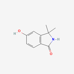 Chemical structure of 5-Hydroxy-3,3-dimethylisoindolin-1-one
