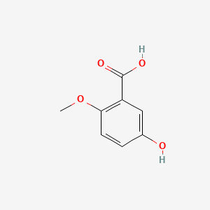 Chemical structure of 5-Hydroxy-2-methoxybenzoic acid