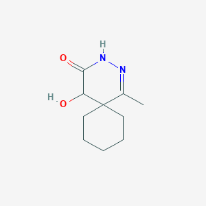 Chemical structure of 5-HYDROXY-1-METHYL-2,3-DIAZASPIRO[5.5]UNDEC-1-EN-4-ONE