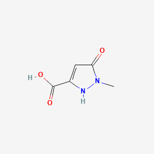 Chemical structure of 5-hydroxy-1-methyl-1H-pyrazole-3-carboxylic acid