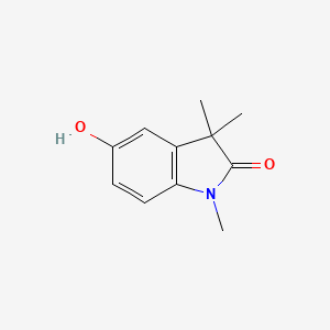 Chemical structure of 5-Hydroxy-1,3,3-trimethylindolin-2-one