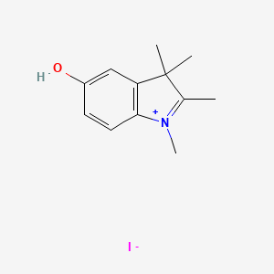 Chemical structure of 5-Hydroxy-1,2,3,3-tetramethyl-3H-indol-1-ium iodide