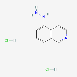 Chemical structure of 5-Hydrazinylisoquinoline dihydrochloride